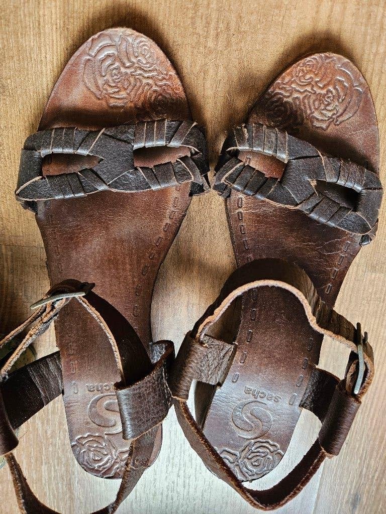 Sacha zomerschoen, Bruin, Zo goed als nieuw, Sacha, Sandalen of Muiltjes
