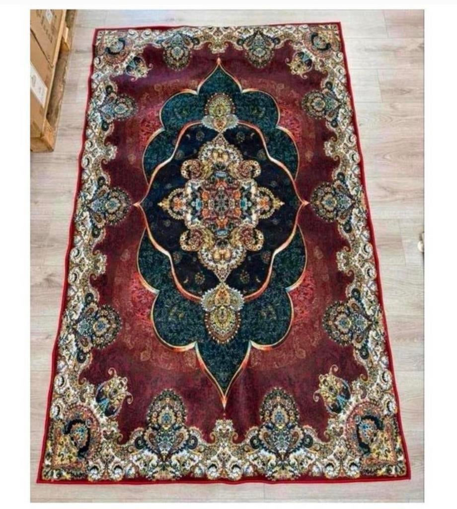Groot Vloerkleed islamitische perzische abstract tapijt 2M, 100 tot 150 cm, Ophalen of Verzenden, H, H