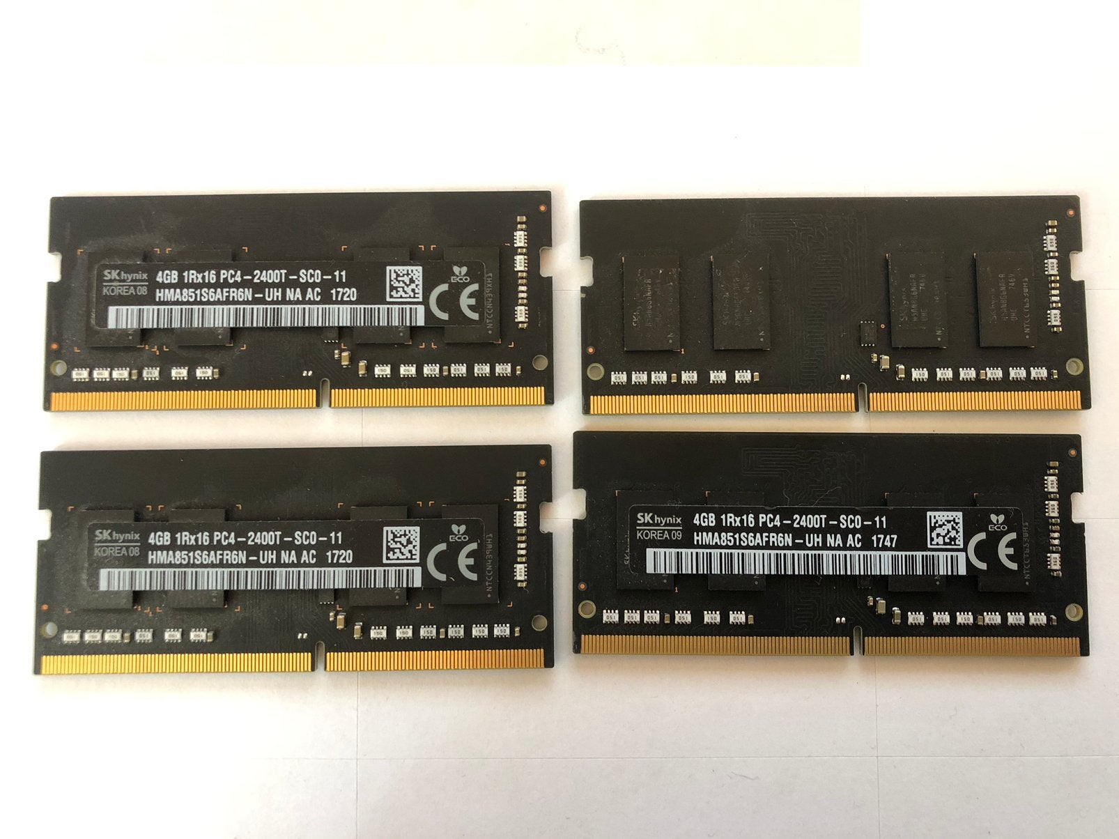 Prijs verlaagd - 16 GB DDR 4 SO-DIMMS (4 x 4 gb) uit iMac, DDR4, Ophalen of Verzenden, Zo goed als nieuw, Desktop