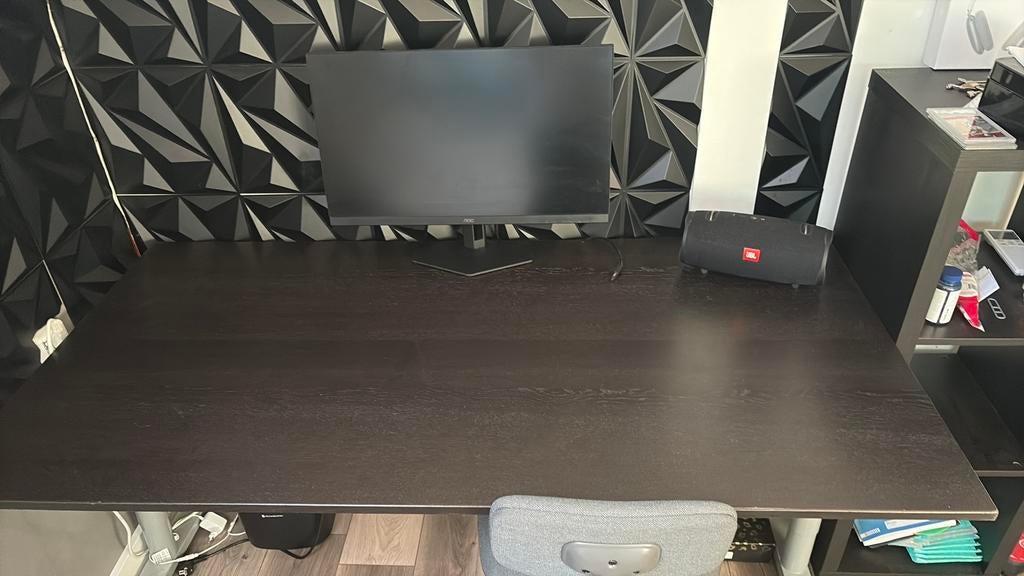 Bureau, Ophalen, 160 cm, Hout, Zo goed als nieuw