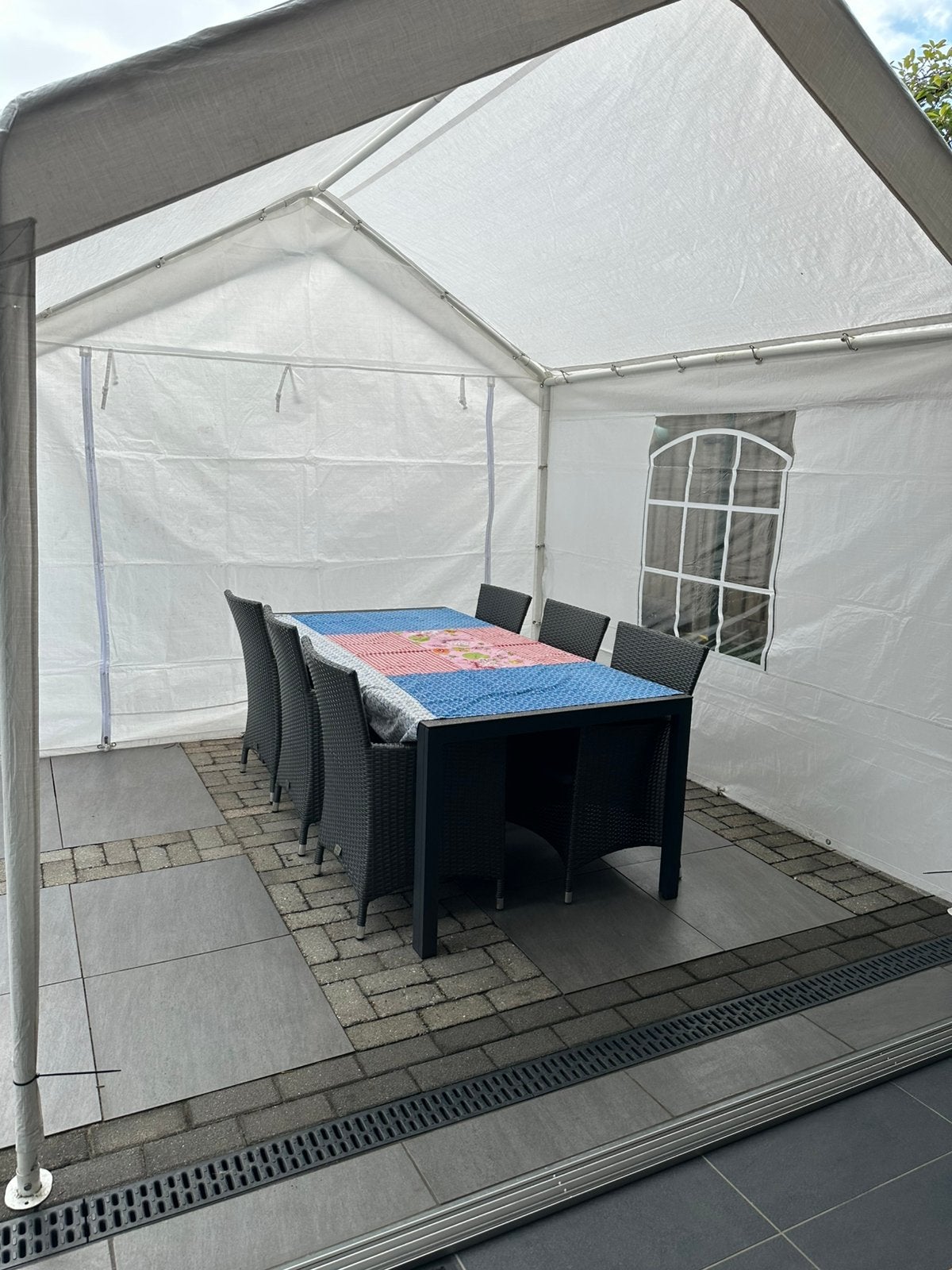 Stevige party tent., Tuin en Terras, Ophalen, Gebruikt, Opvouwbaar, Partytent