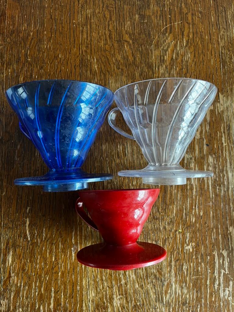 hario V60 2x 02 (rode is weg), Witgoed en Apparatuur, Koffiezetapparaten, Ophalen of Verzenden, Gebruikt, Koffiemachine