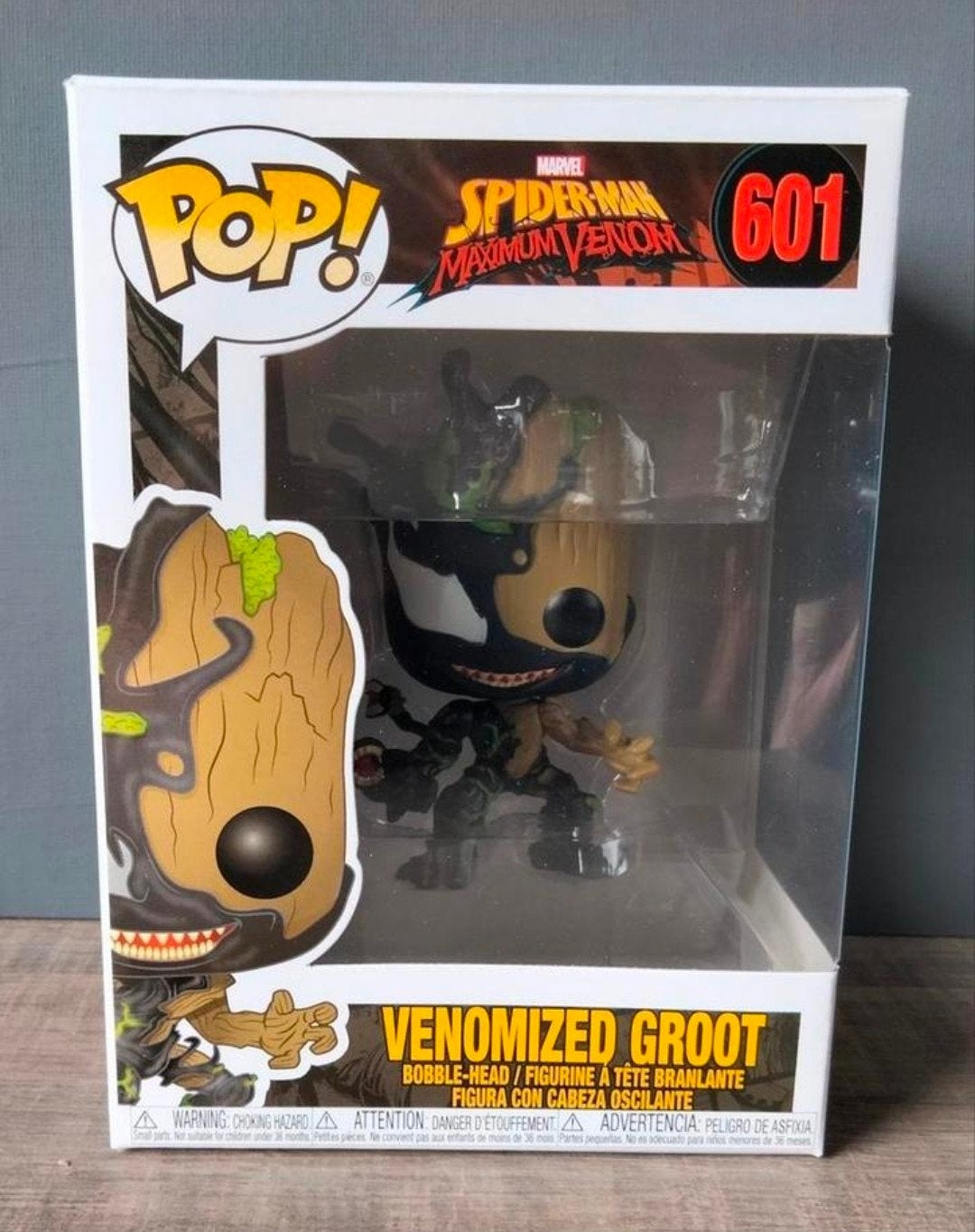 601 Venomized Groot Marvel Spider Man Funko Pop, Ophalen of Verzenden, Zo goed als nieuw