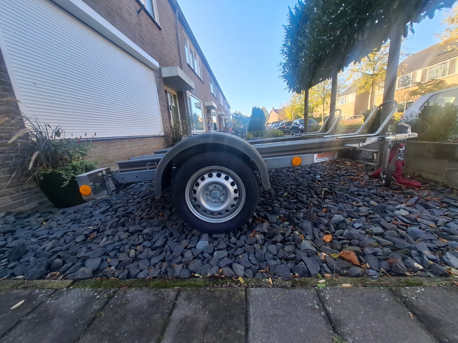 Motoraanhanger voor 2 motoren - Gebruikt, Auto diversen, Ophalen of Verzenden, Gebruikt