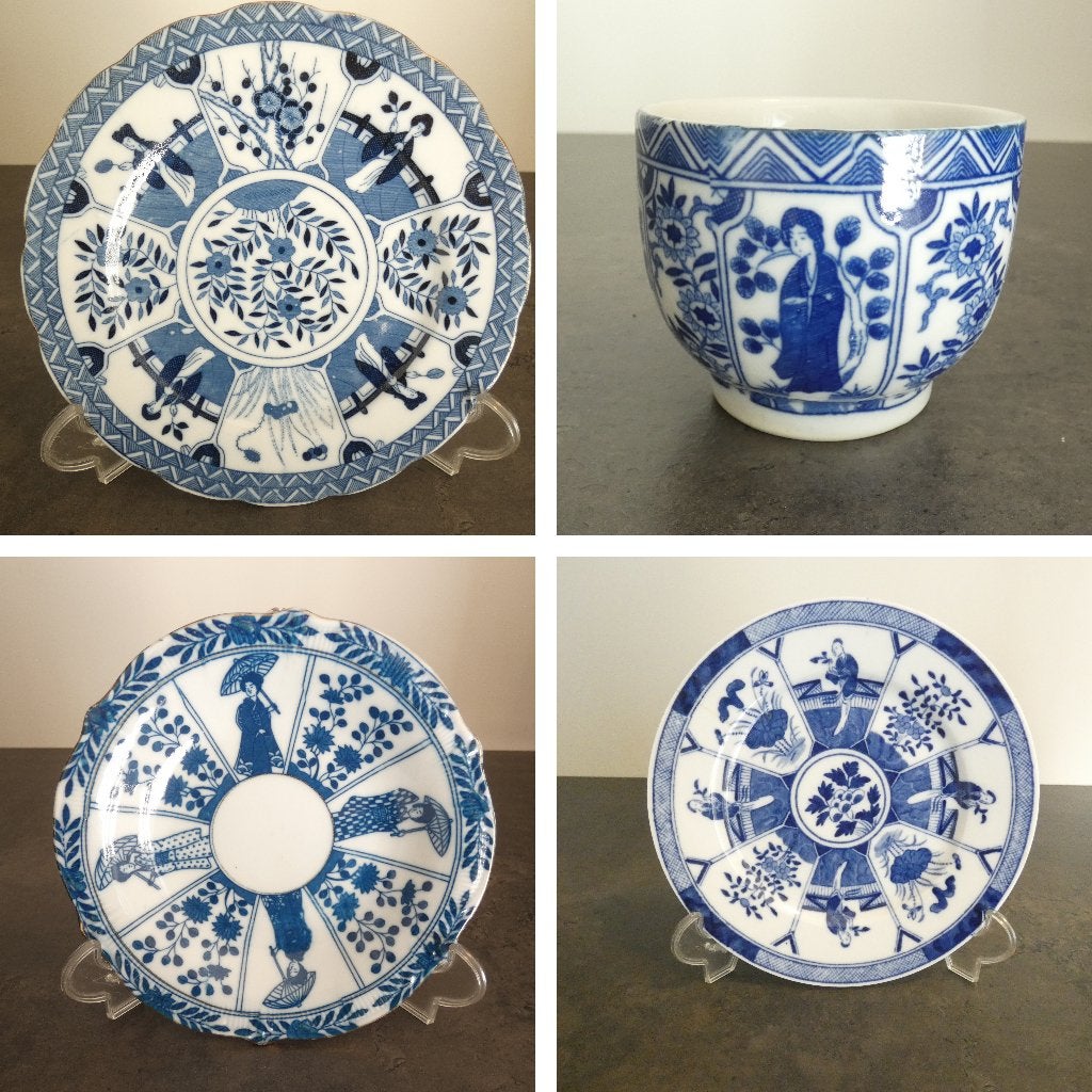 Chinoiserie - Lange Lijs - onderdelen [1685], Antiek en Kunst, Antiek | Servies los, Ophalen of Verzenden