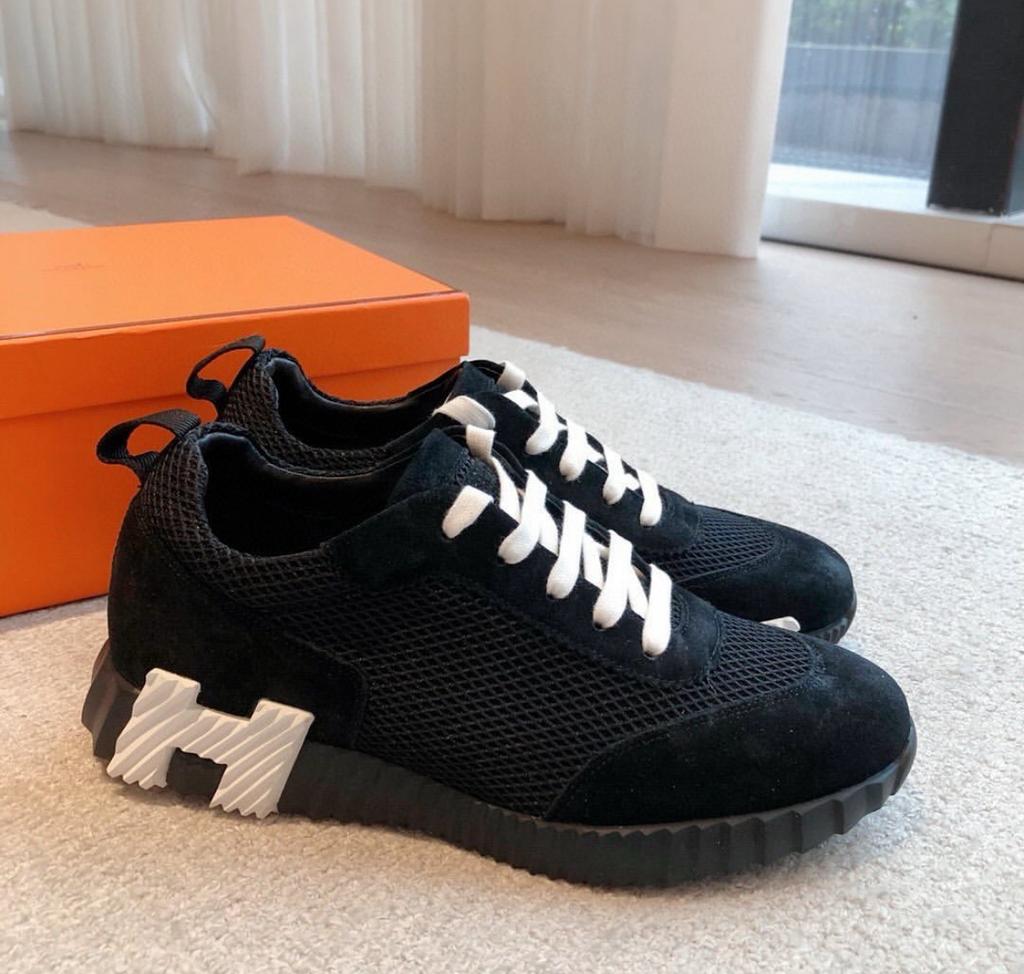 Hermes bouncing sneaker, Verzenden, Zwart, Nieuw, Sneakers of Gympen