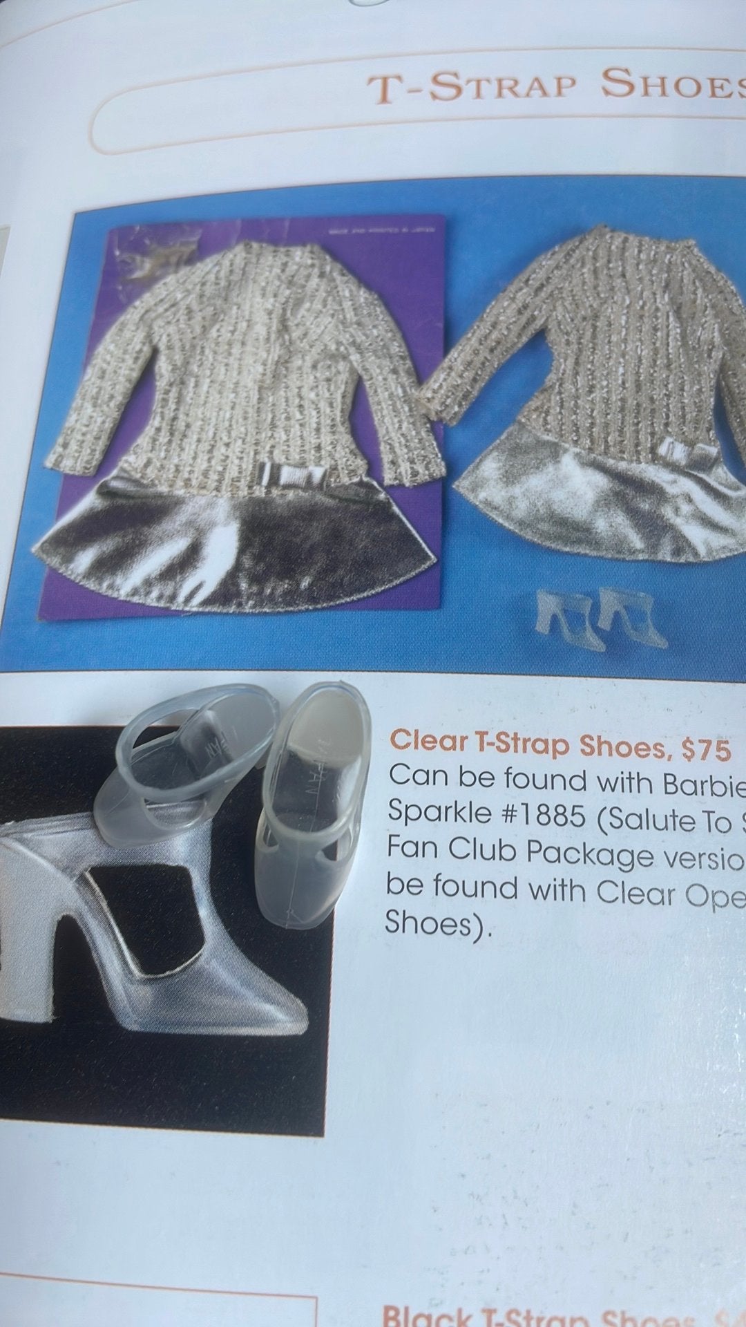 Barbie vintage clear Tstraps Japan VHTF, Ophalen of Verzenden, Zo goed als nieuw