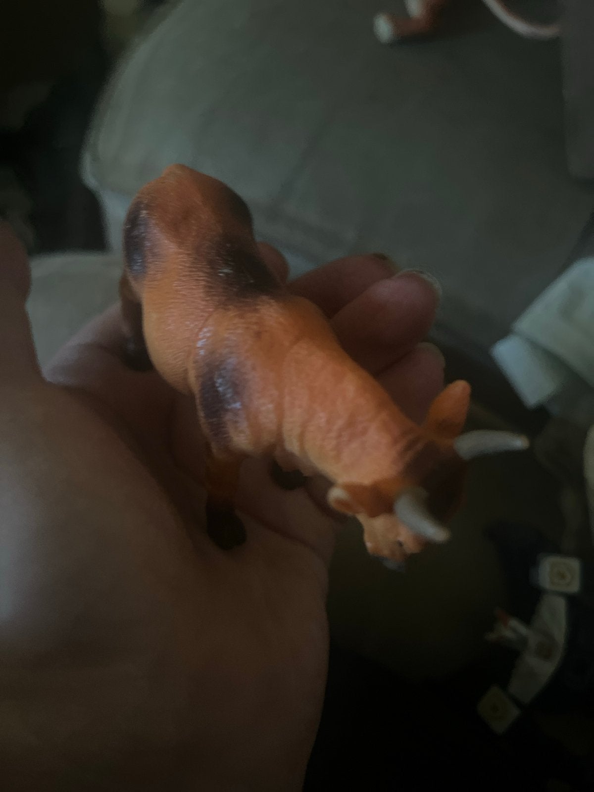 Speelgoed stier figuur - Bruin met hoorns, Ophalen of Verzenden, Zo goed als nieuw