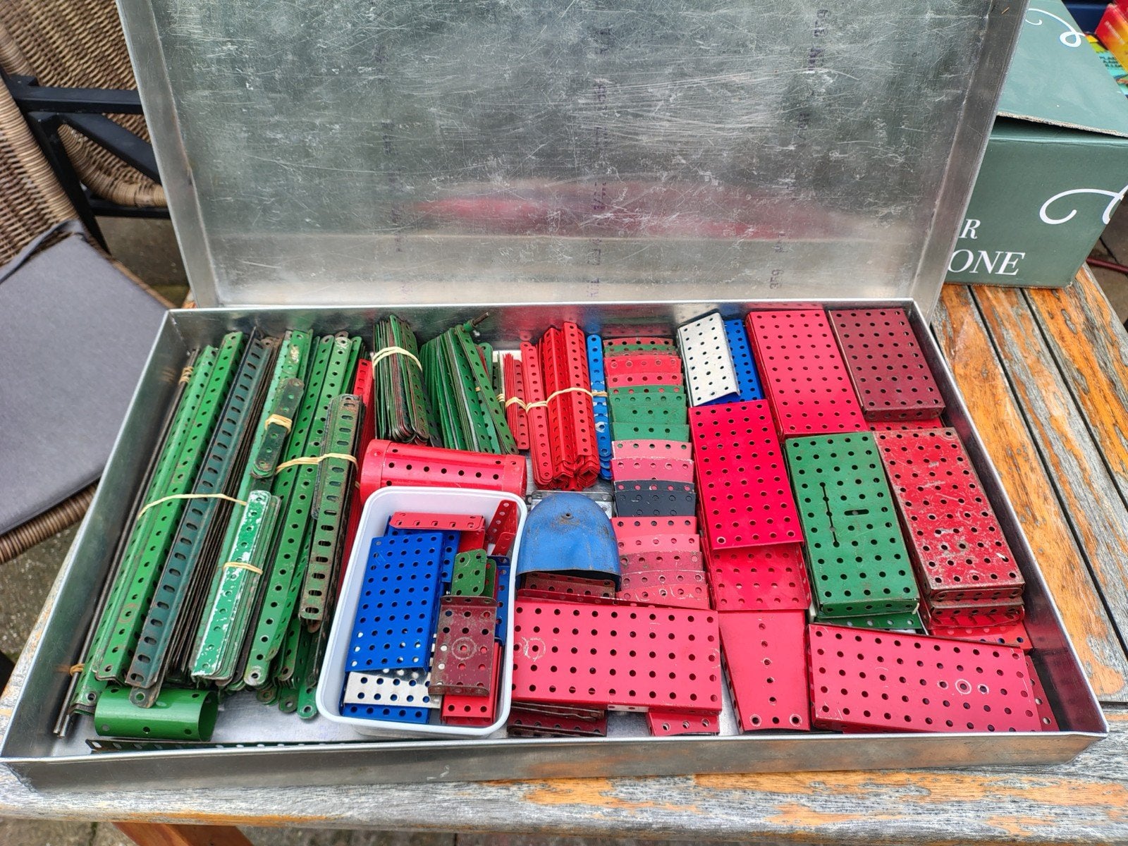 grote collectie Meccano, Ophalen, Gebruikt