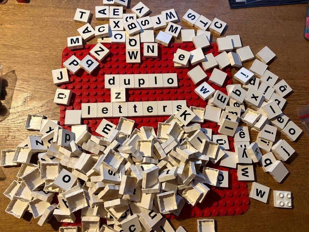 Duplo letter blokjes, Kinderen en Baby's, Speelgoed | Duplo en Lego, Ophalen of Verzenden, Zo goed als nieuw, Duplo
