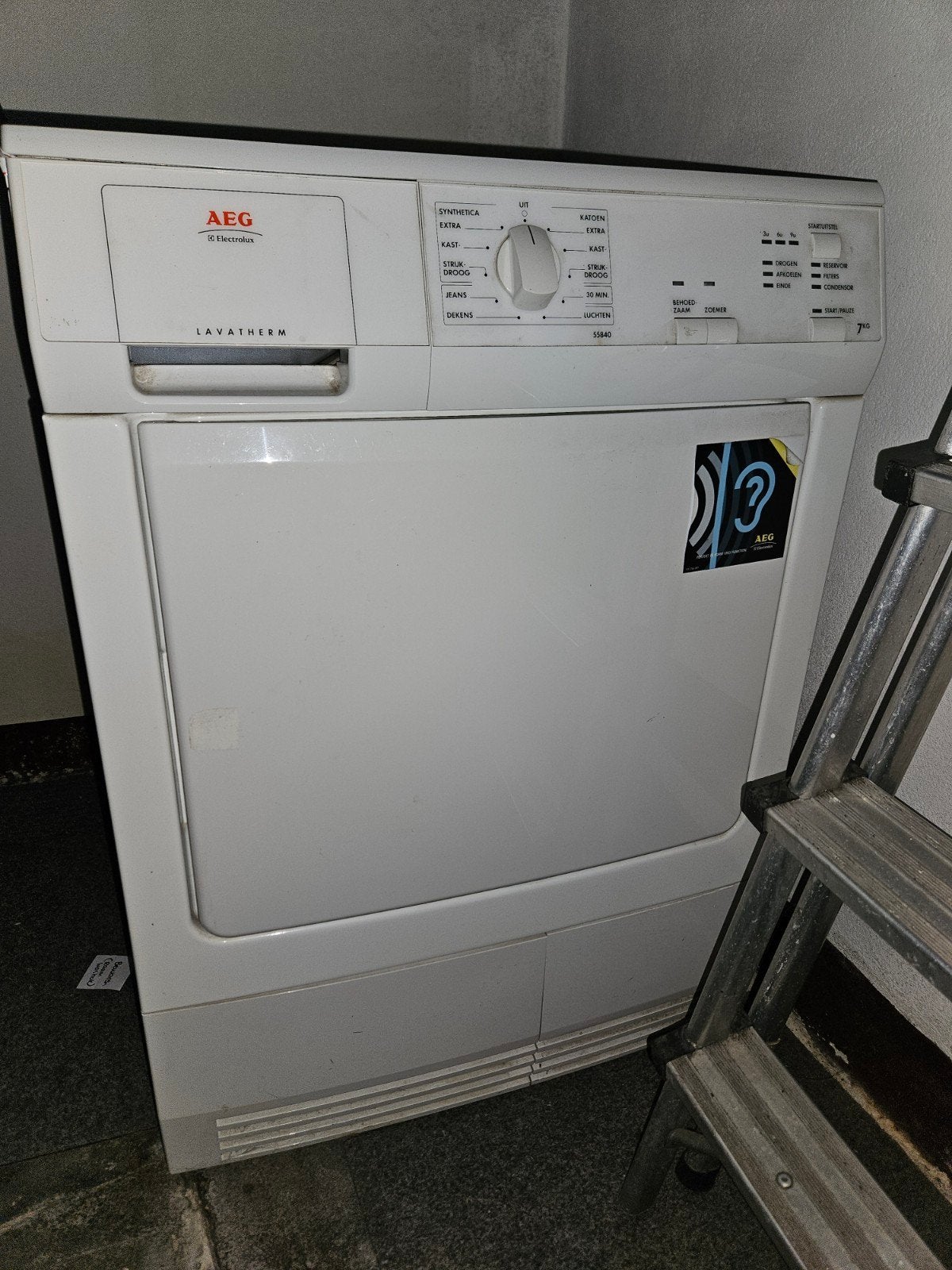 AEG Lavatherm T55840 Wasdroger - Goede staat, Witgoed en Apparatuur, Wasdrogers, Ophalen, 6 tot 8 kg, Gebruikt, Luchtafvoer