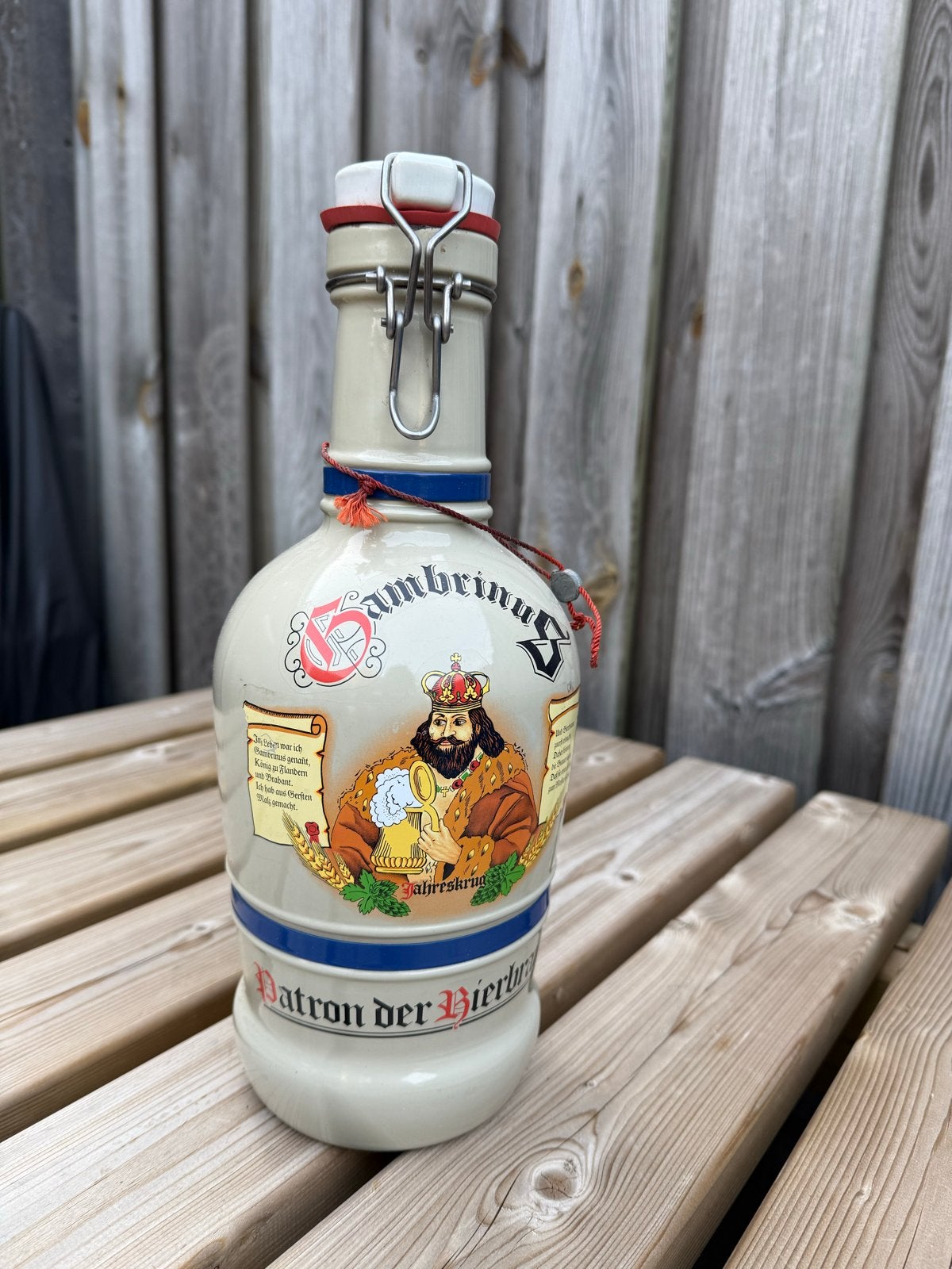 Gambrinus Bierpul/Fles met Beugelstop, Ophalen