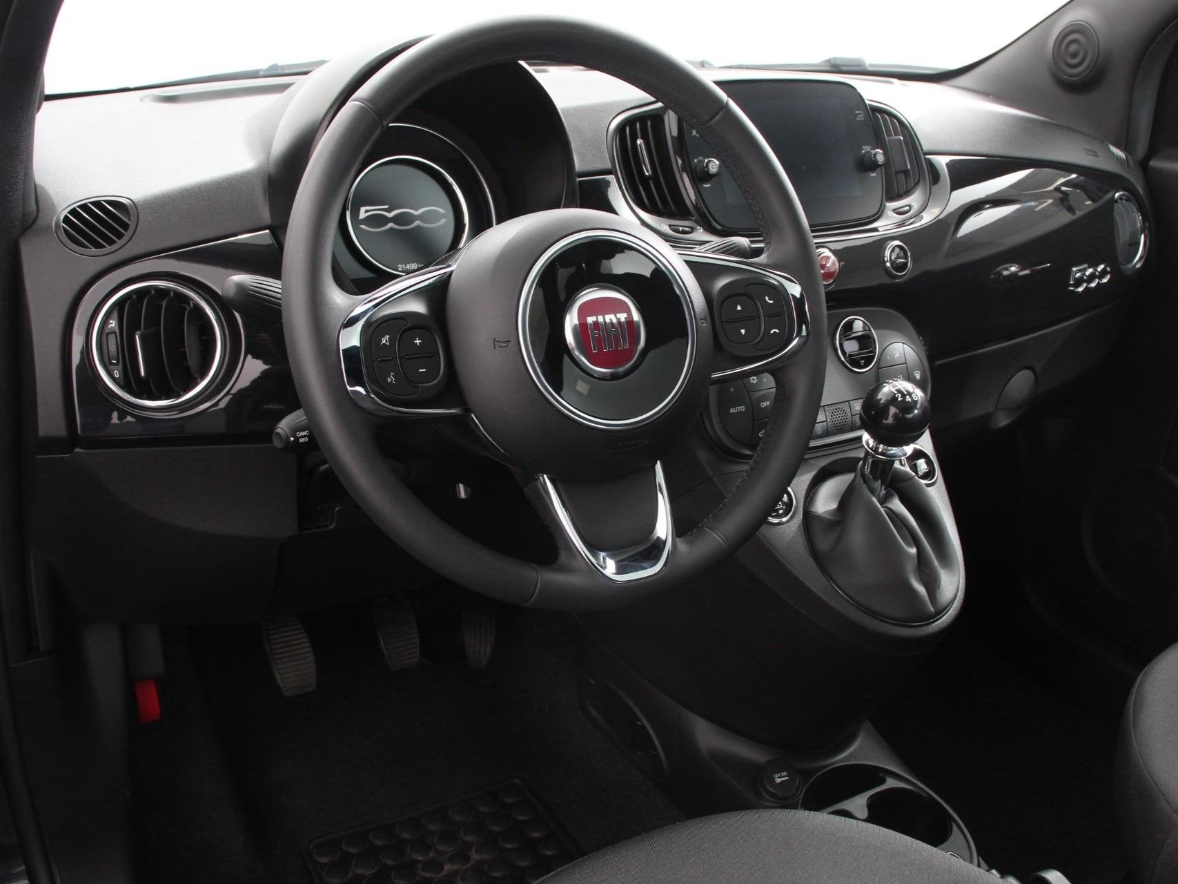 Fiat 500 1.0 Hybrid Dolcevita Finale Panorama dak Cruise Con, Auto's, Voorwielaandrijving, Stof, Gebruikt, Euro 6