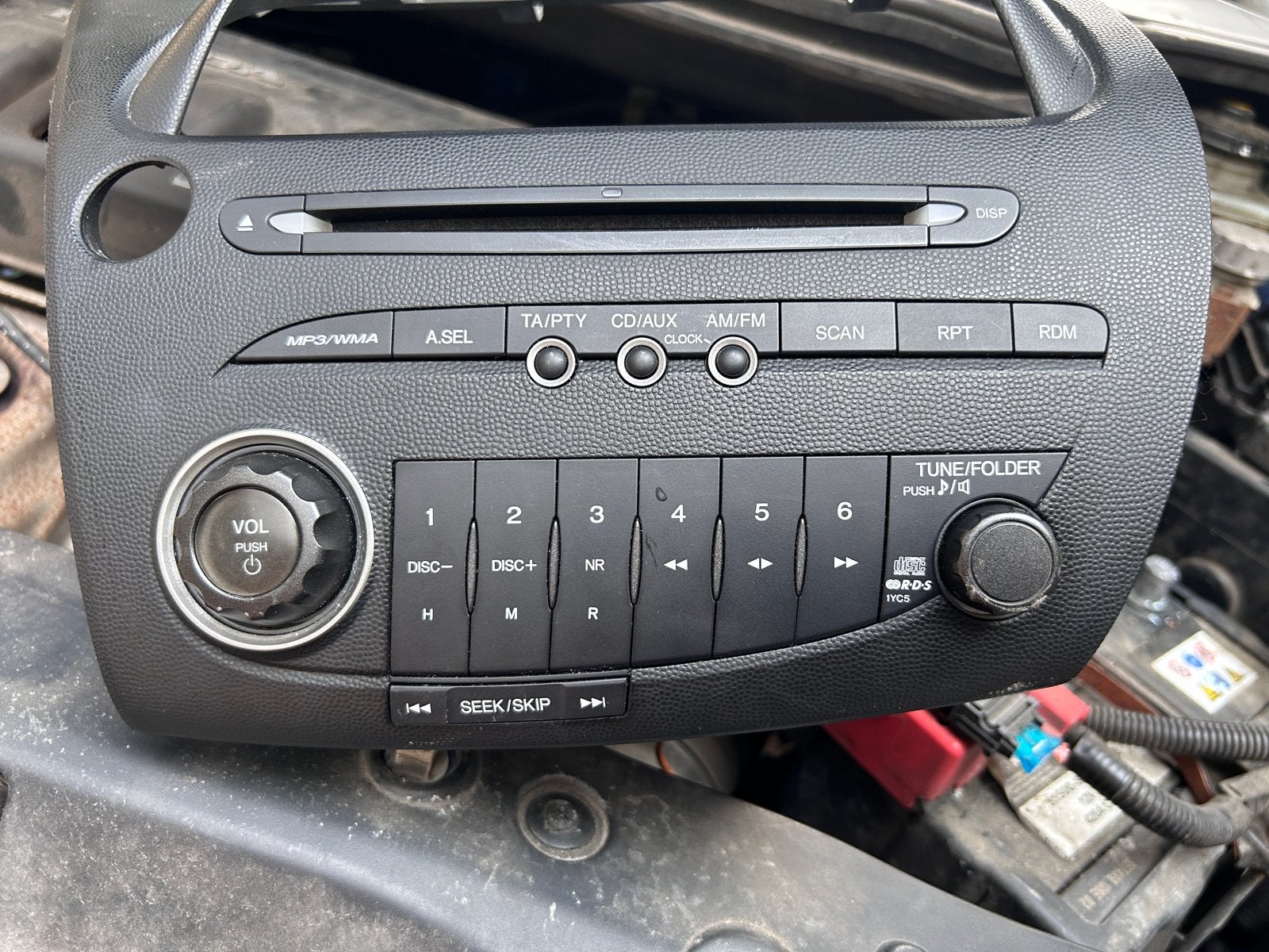 Honda Civic 8th Gen Radio met Dashboardframe, Ophalen of Verzenden, Gebruikt
