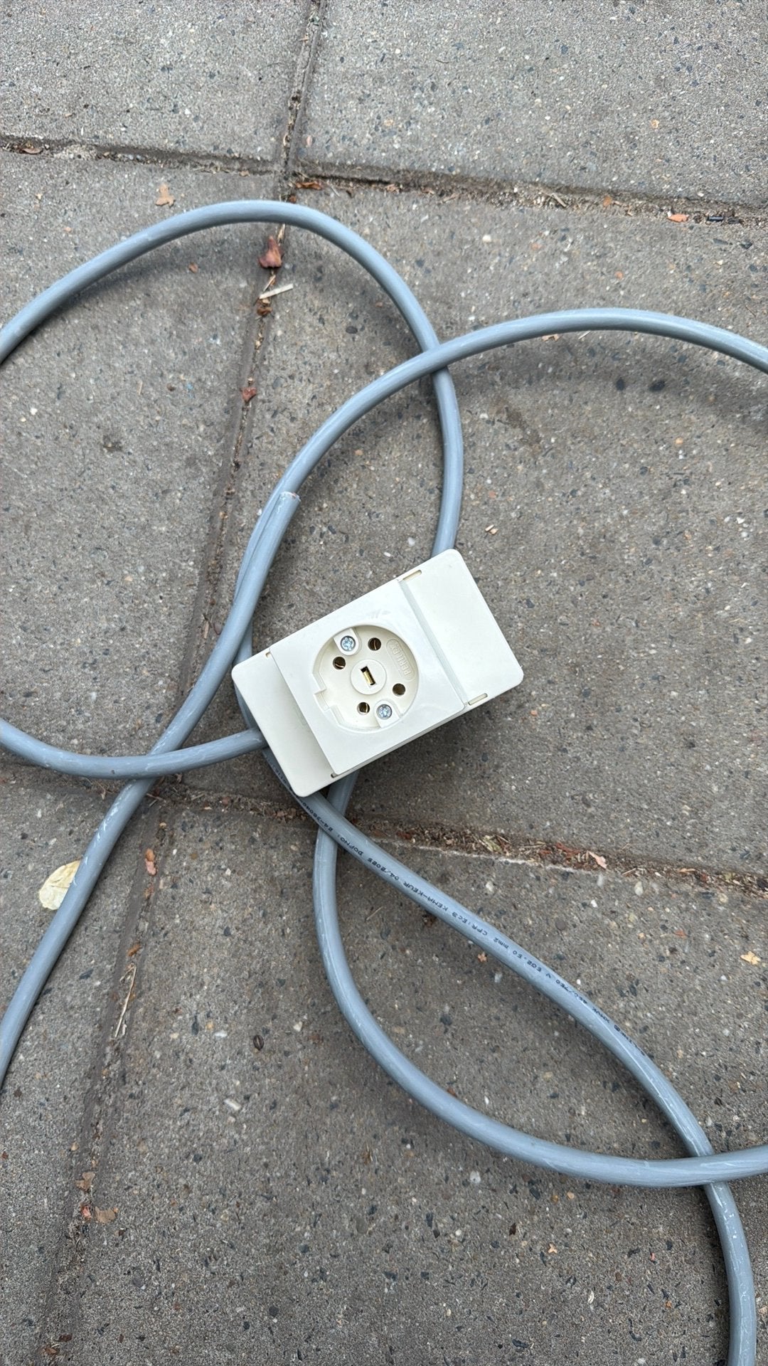 Perilex aansluiting met ca 4 m XMVK 5x2.5mm2 kabel, Ophalen, Zo goed als nieuw, Kabel of Snoer