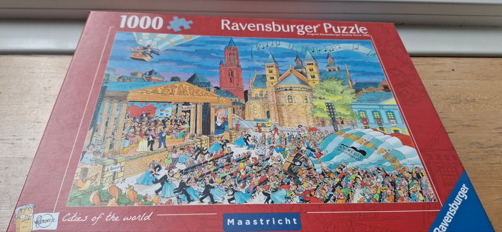 Ravensburger puzzel Maastricht vrijthof, Ophalen of Verzenden, 500 t/m 1500 stukjes, Zo goed als nieuw