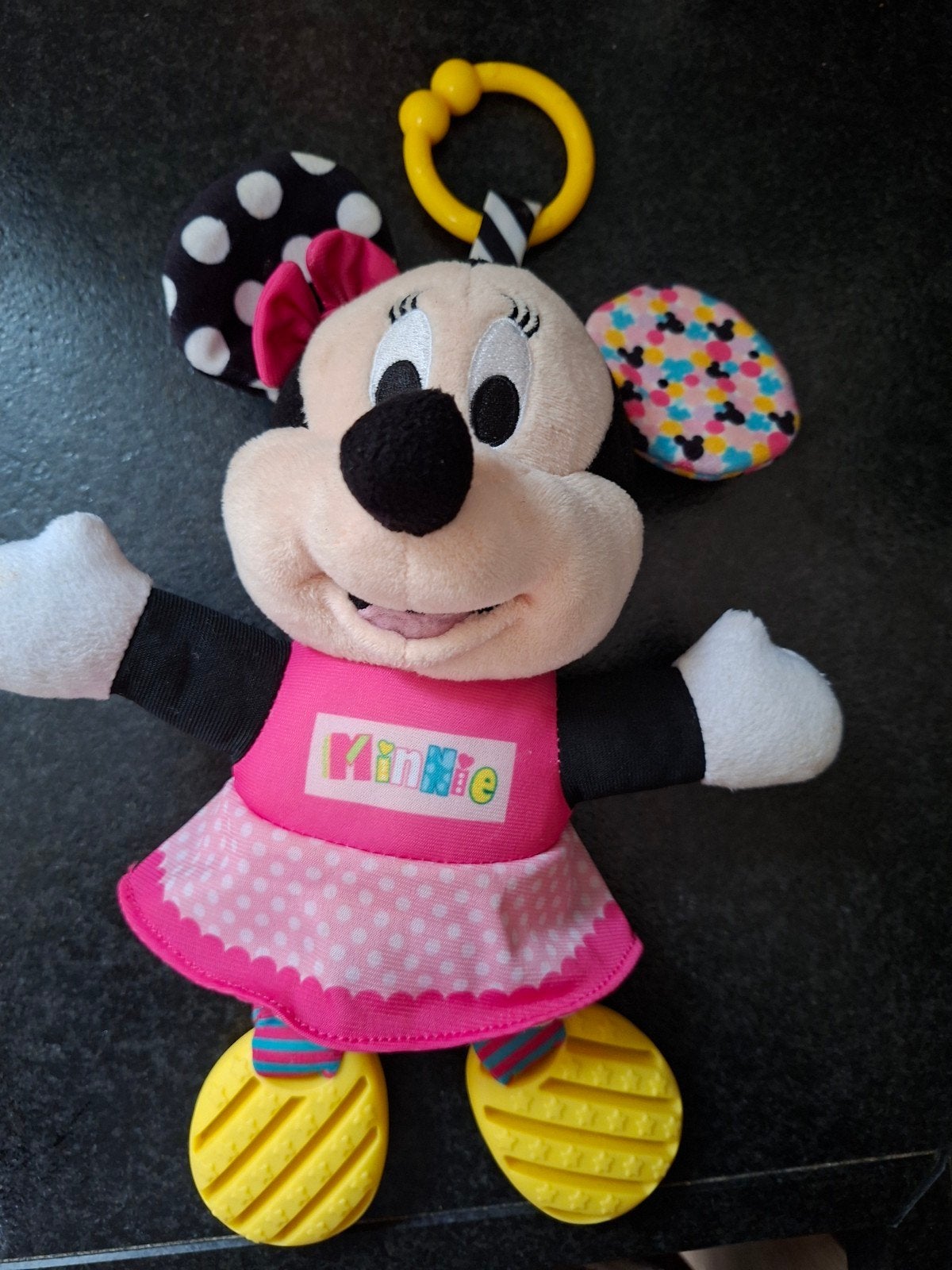 Clementoni Baby Disney Minnie Mouse activiteitenknuffel, Ophalen of Verzenden, Zo goed als nieuw, Rammelaar