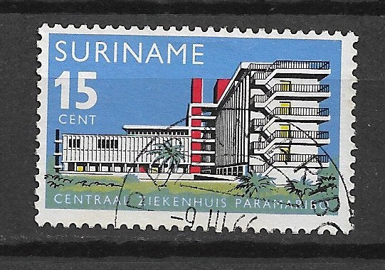 Suriname 1966 Centraal ziekenhuis Paramaribo, Verzenden, Gestempeld