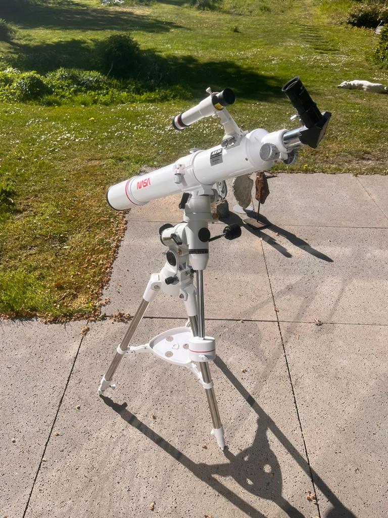 Bresser AR90 Telescoop, Ophalen, Zo goed als nieuw, Minder dan 80 mm, Lenzentelescoop (refractor)