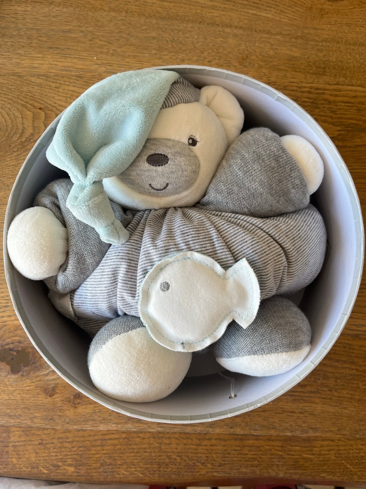 Kaloo Knuffelbeer met Slaapmutsje -  Nieuw!, Ophalen, Overige karakters, Beer, Grijs