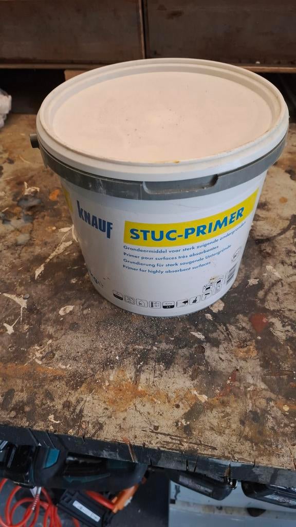 Knauf Stuc-Primer Grondverf voor zuigende ondergronden, Doe-het-zelf en Verbouw, Ophalen, Wit