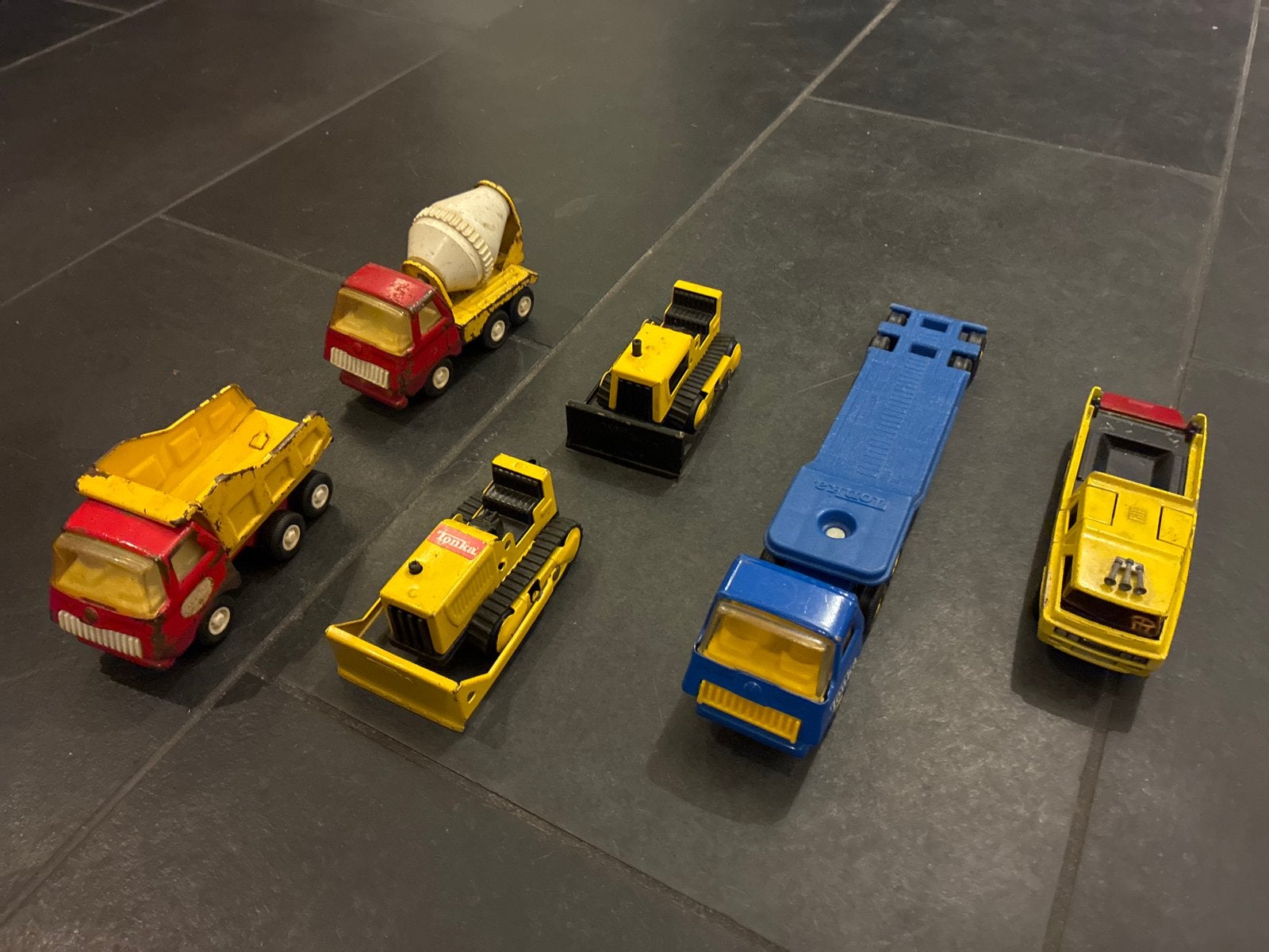 Tonka & Matchbox voertuigen - 6 stuks, Ophalen of Verzenden, Gebruikt
