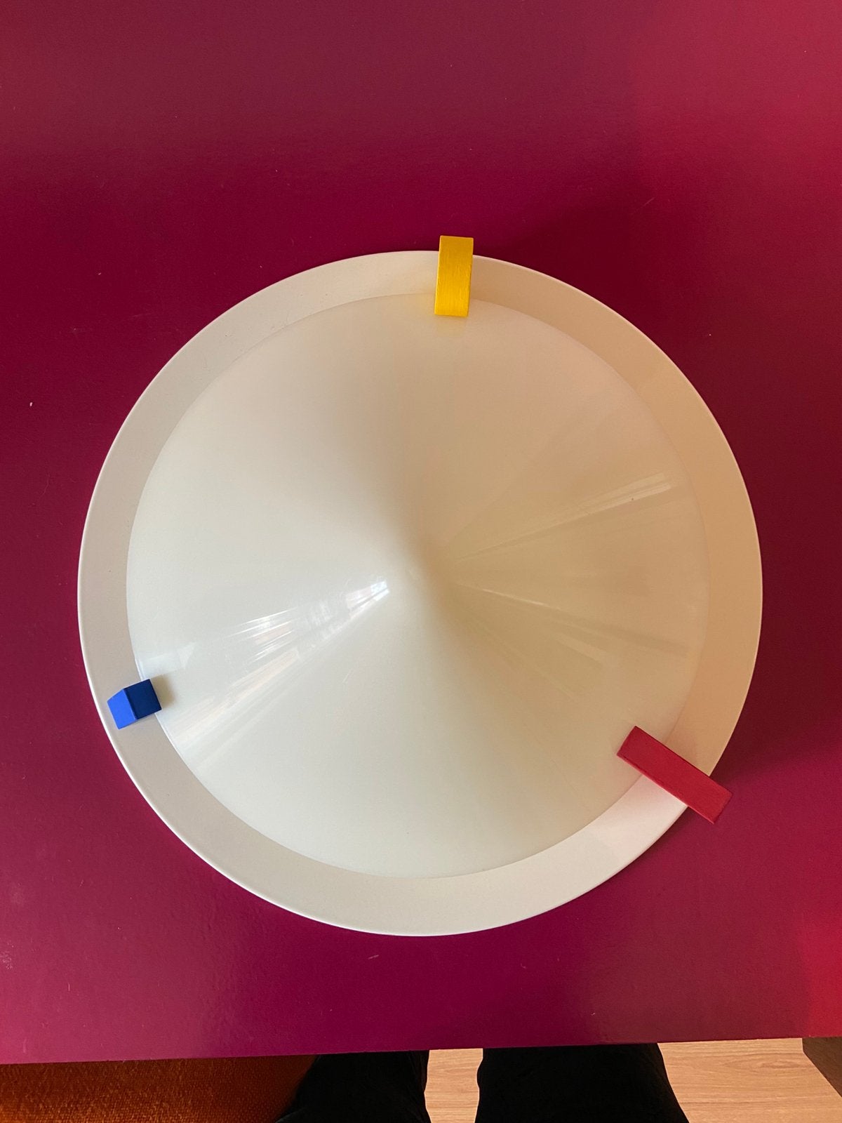 Vintage Ikea Stoja plafondlamp, Ophalen, Beige, E27 (groot), Zo goed als nieuw