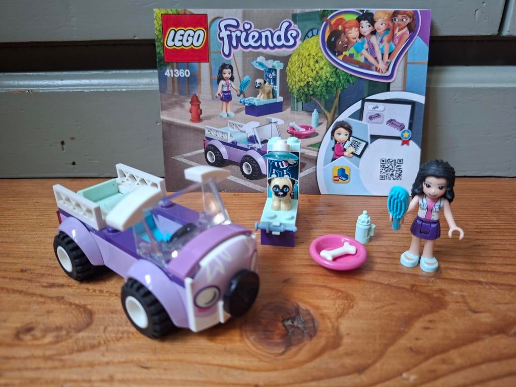 Lego Friends 41360 Emma's mobiele dierenkliniek, Ophalen of Verzenden, Zo goed als nieuw, Complete set, Lego