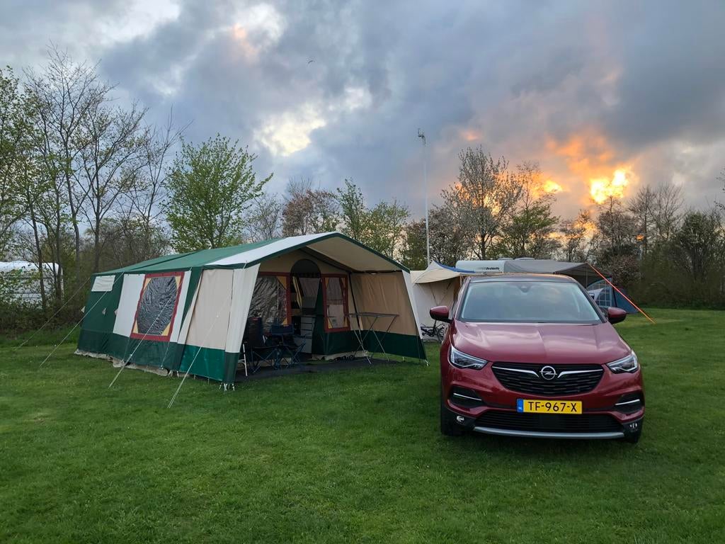 Vouwwagen Conway Mirage, Caravans en Kamperen, Vouwwagens, Ophalen, Groen, Tot en met 4, Aanwezig