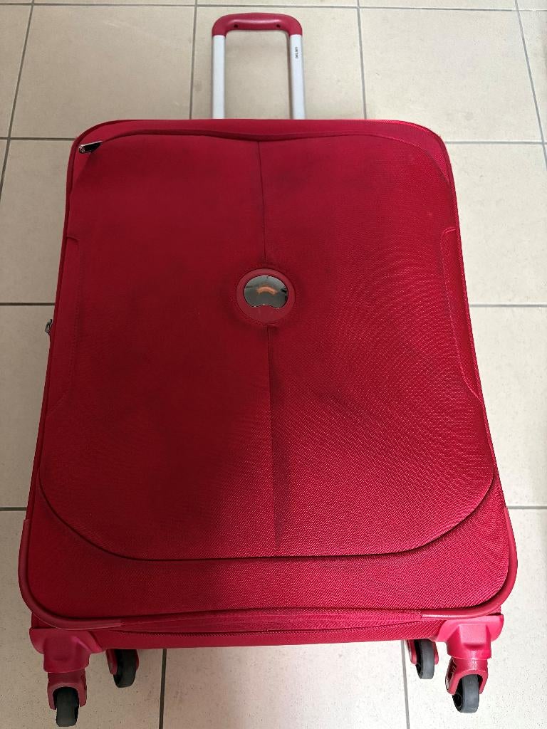 Delsey koffer, Sieraden, Tassen en Uiterlijk, Koffers, Gebruikt, Zacht kunststof, 35 tot 45 cm, Wieltjes