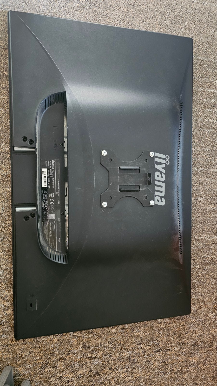 iiyama ProLite E2773HS monitor (zonder standaard), Ophalen, DVI, Gebruikt, Iiyama
