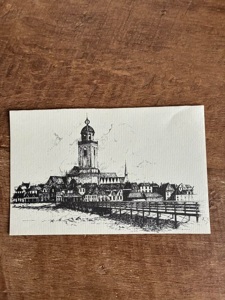 Oude Prent Deventer, Ophalen of Verzenden, Zo goed als nieuw, Gebouw, Voor 1940