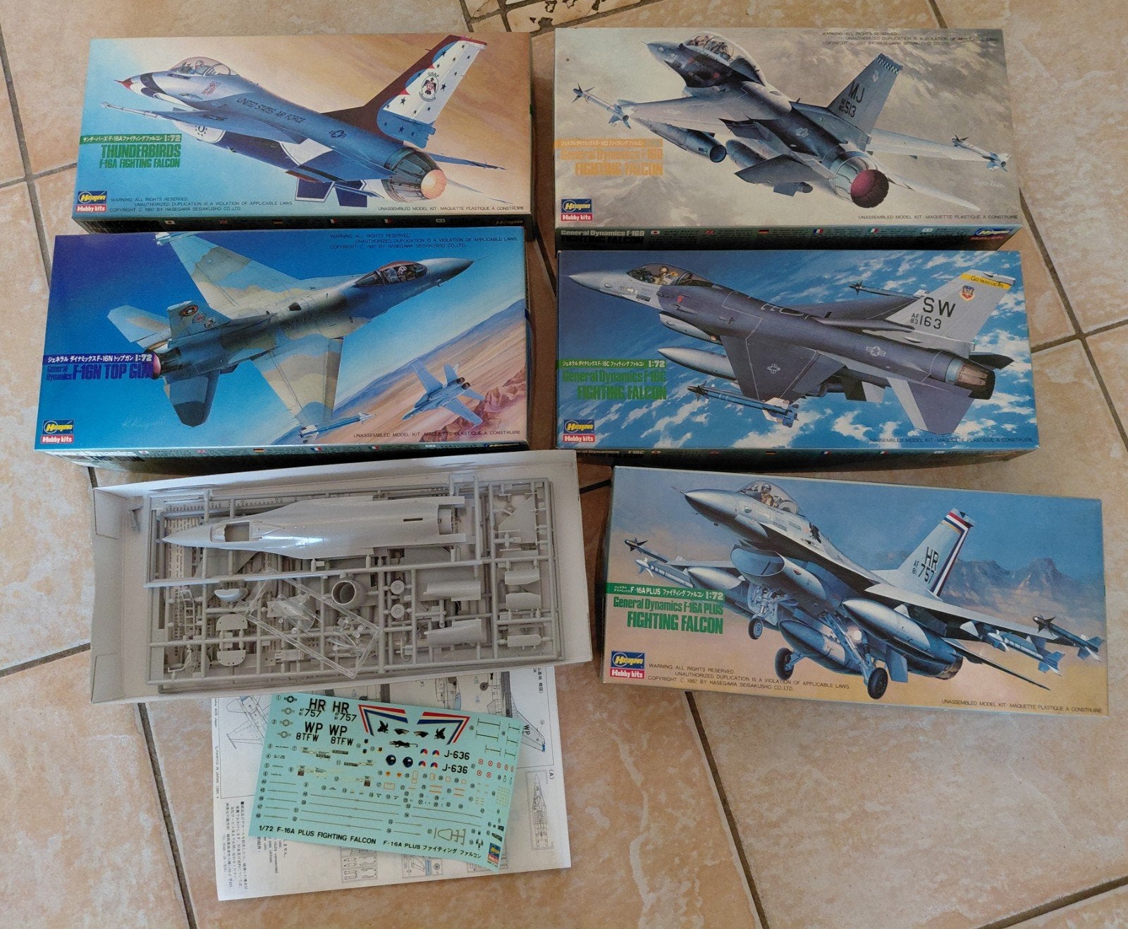 Hasegawa F-16 Fighting Falcon Modelbouw Kits., 1:50 of kleiner, Overige typen, Nieuw, Ophalen