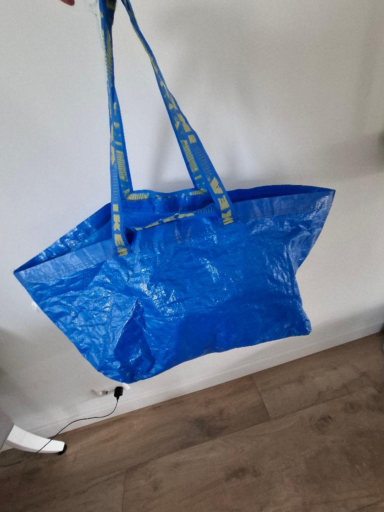 Grote IKEA Frakta tas blauw, Ophalen of Verzenden, Zo goed als nieuw, Blauw, 30 cm of meer