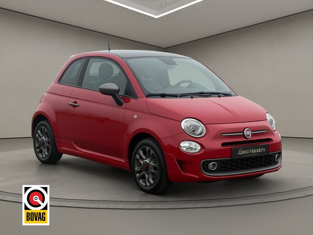 Fiat 500 1.2 Sport 2019 ROOD | Apple CarPlay | Airco | Leder, Auto's, Keurmerk '100% Onderhouden', 12 maanden, Gebruikt, 4 cilinders