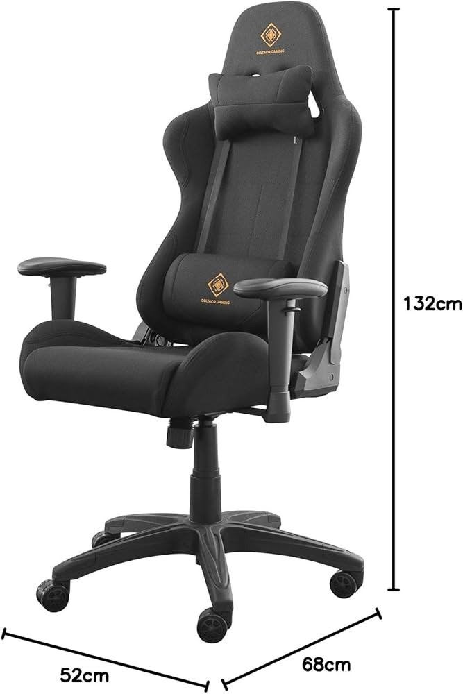 Deltaco Ergonomic Chair (Work/Gaming), Huis en Inrichting, Bureaustoelen, Ophalen, Gebruikt, Zwart, Bureaustoel