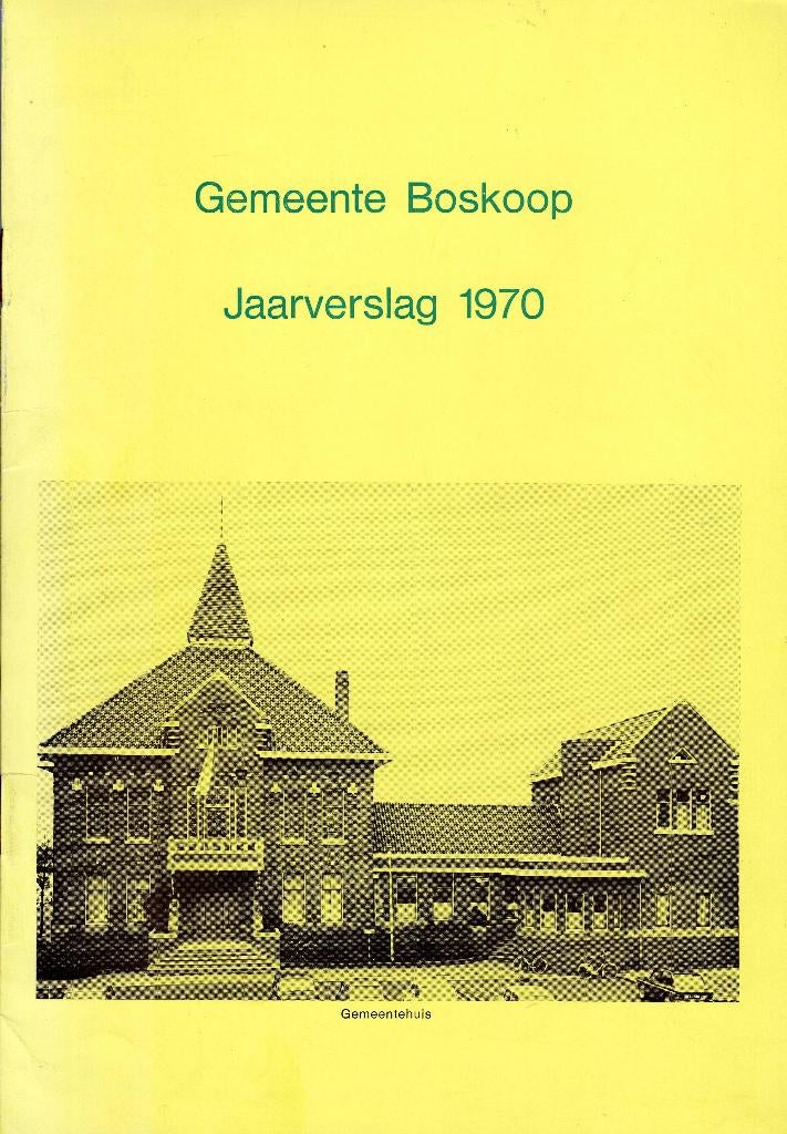 Jaarverslagen Gemeente Boskoop 1970, 1972-1979., Boeken, Ophalen of Verzenden, 20e eeuw of later, Gelezen