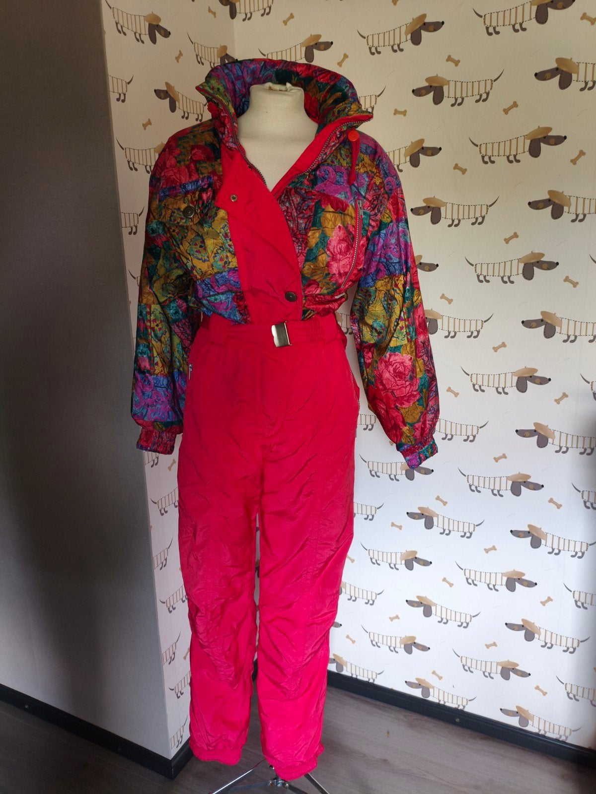 Vintage skipak maat 38, Kleding | Dames, Ophalen of Verzenden, Gedragen, Maat 38/40 (M), Pak