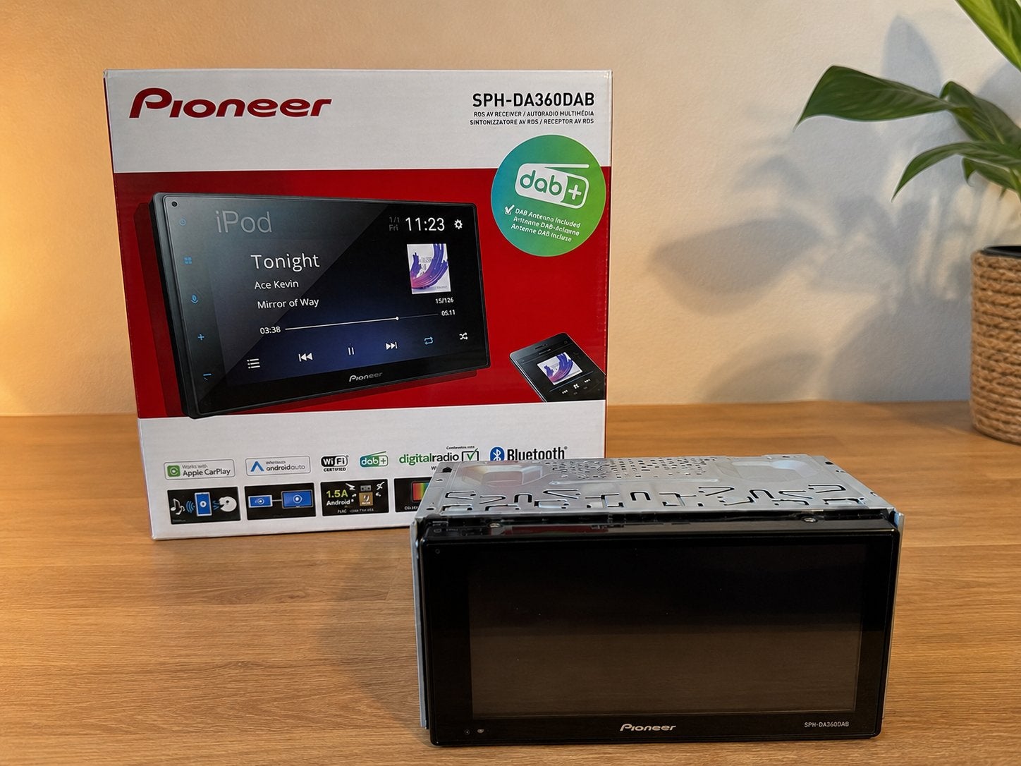 Pioneer SPH-DA360DAB – Perfecte staat met draadloze CarPlay, Auto diversen, Autoradio's, Ophalen, Zo goed als nieuw