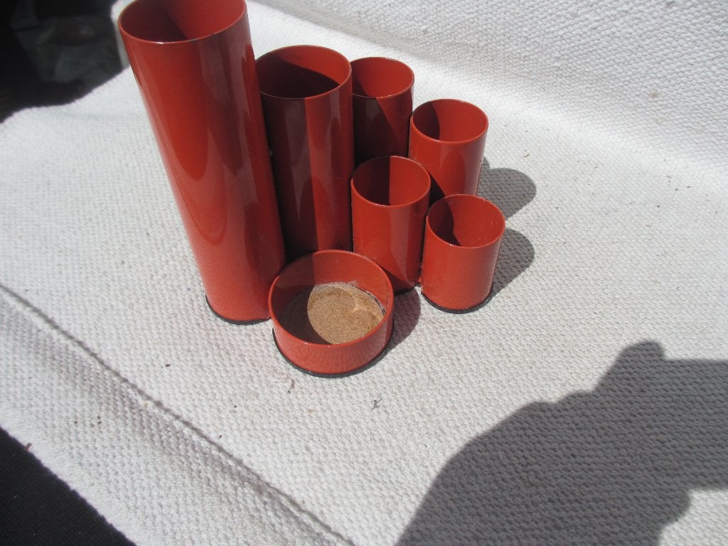 Retro vintage stalen DEYHLE pennenbak / desk organizer, Ophalen of Verzenden, Gebruikt