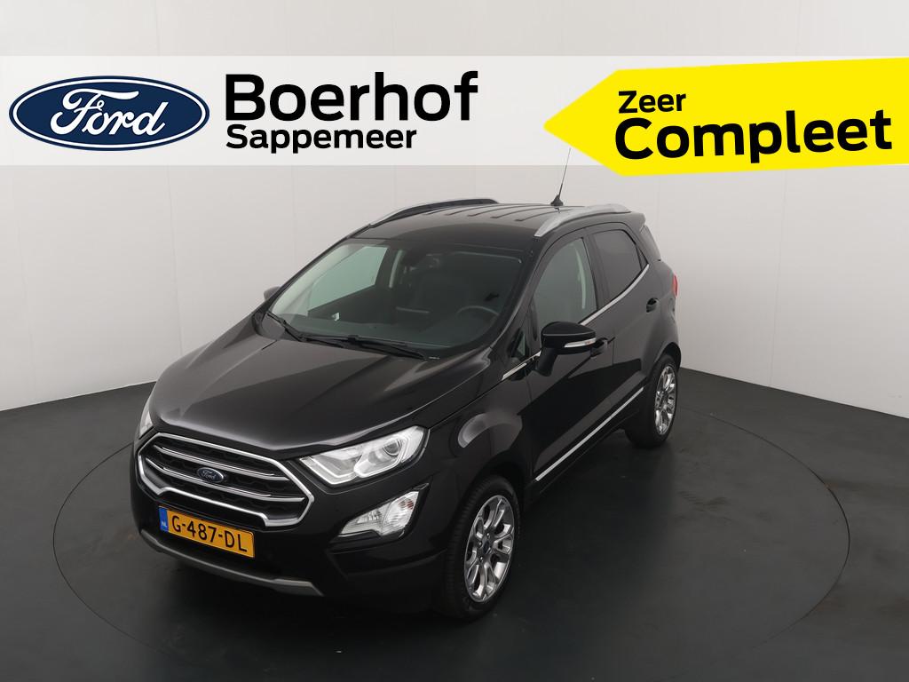Ford EcoSport EcoBoost 125 pk Titanium | Winter Pack | Camer, Voorwielaandrijving, Gebruikt, Ecosport, Leder en Stof