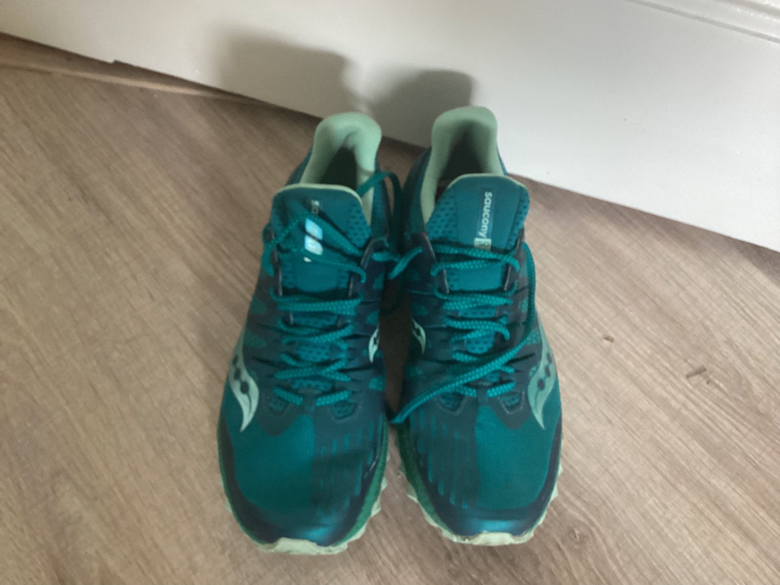 Saucony hardloopschoen voor Dames mint groen maat 39.5, Ophalen of Verzenden, Gebruikt, Schoenen