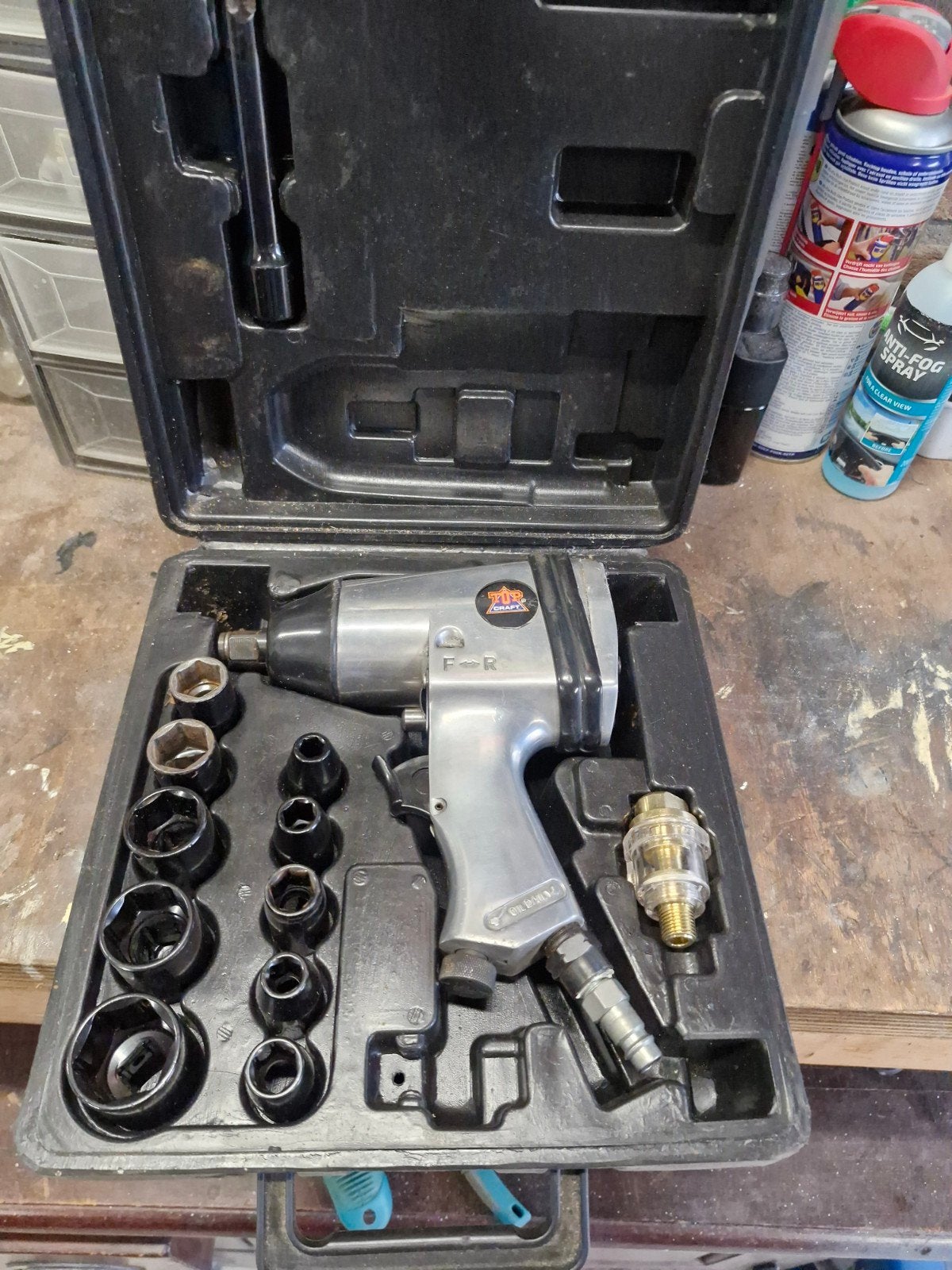 TUP CRAFT Pneumatische Slagmoersleutel Set, Ophalen of Verzenden, Gebruikt