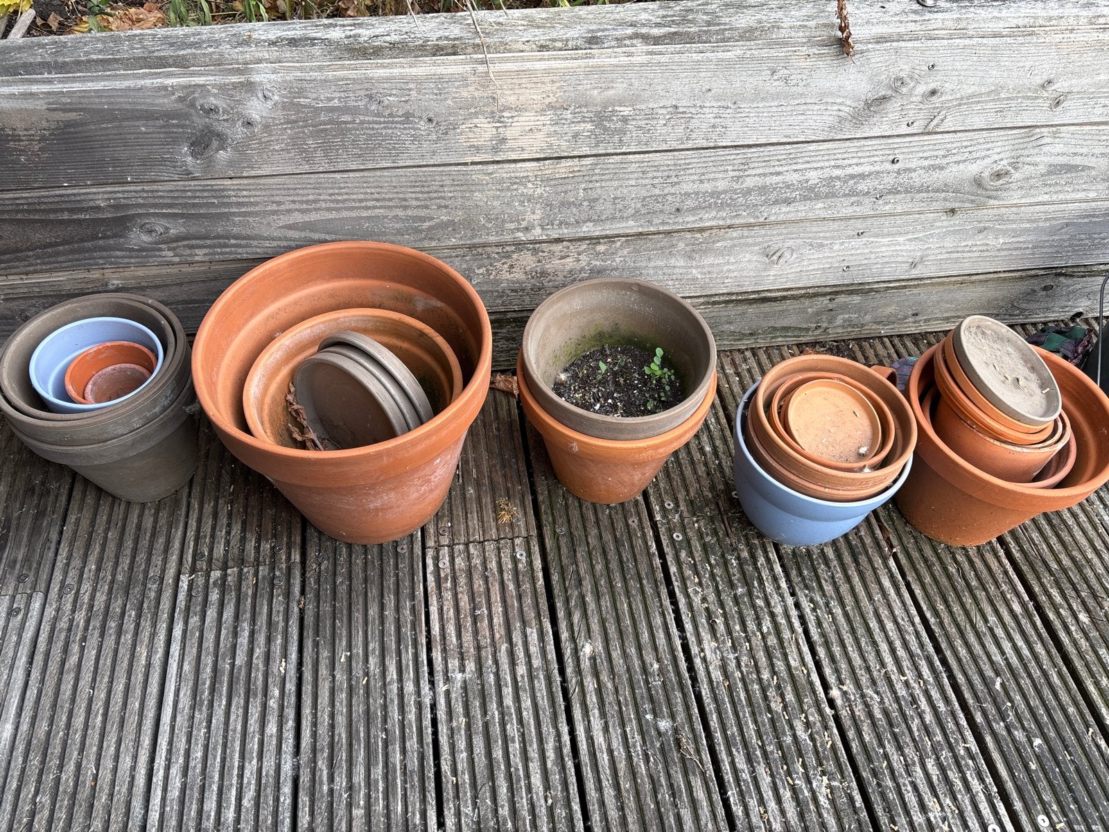 Terracotta potten in diverse maten en kleuren, Tuin en Terras, Bloempotten, Gebruikt, Rond, Binnen, Minder dan 40 cm