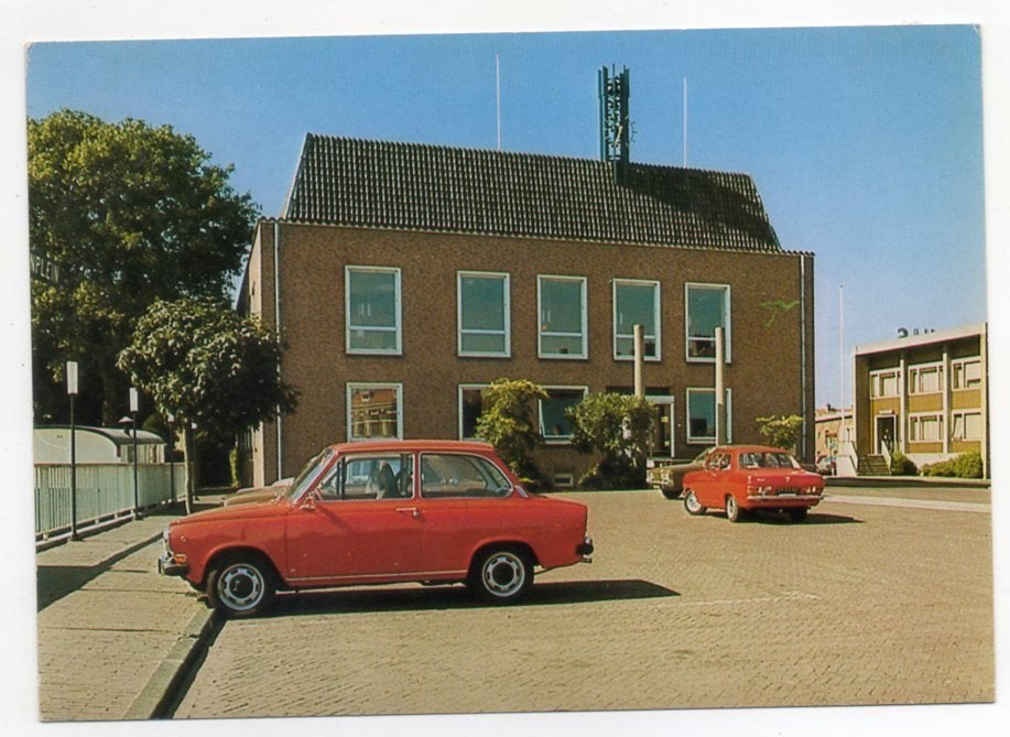 Dalfsen Gemeentehuis met DAF 1978, Ophalen of Verzenden, 1960 tot 1980, Ongelopen, Overijssel