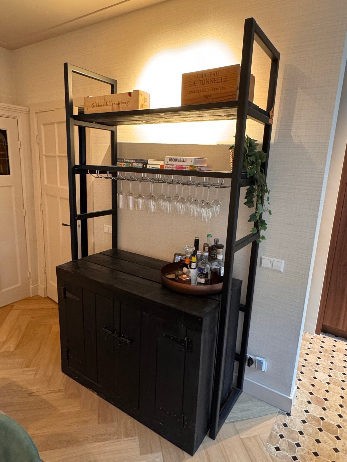 Design buffet kast custom made, Huis en Inrichting, Kasten | Buffetkasten, Ophalen, Gebruikt, 100 tot 150 cm, 200 cm of meer