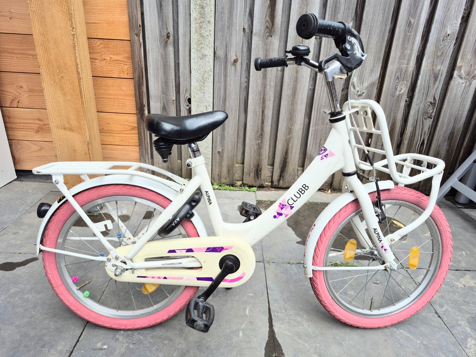 Alpina Clubb fiets wit 18 inch, Ophalen, Terugtraprem, Alpina Clubb, 16 tot 20 inch