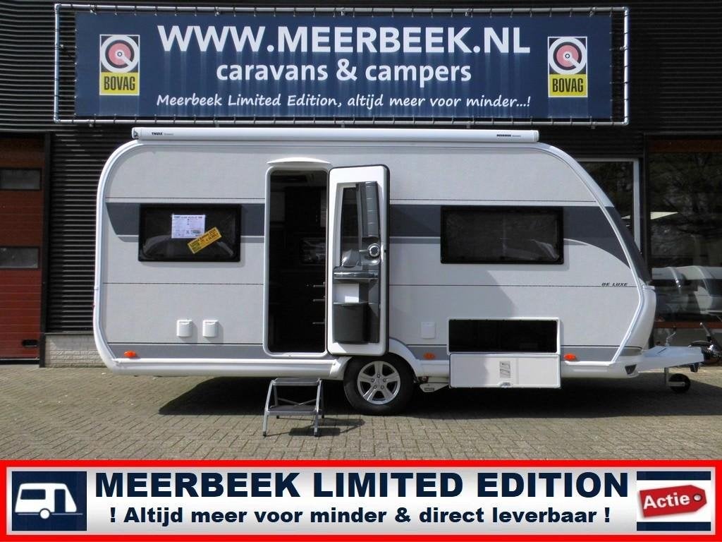 Hobby De Luxe 460 UFE 4139=KORTING MOVER+AIRCO+THULE+AS1500, Caravans en Kamperen, Rondzit, Hobby, Overige typen, 5 tot 6 meter