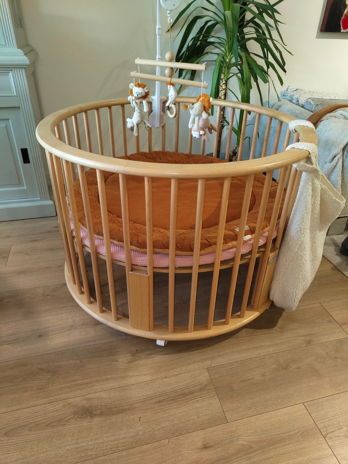 Bopita box rond met meyco kleed en Jollein tas., Kinderen en Baby's, Boxen, Ophalen, Zo goed als nieuw, Rond