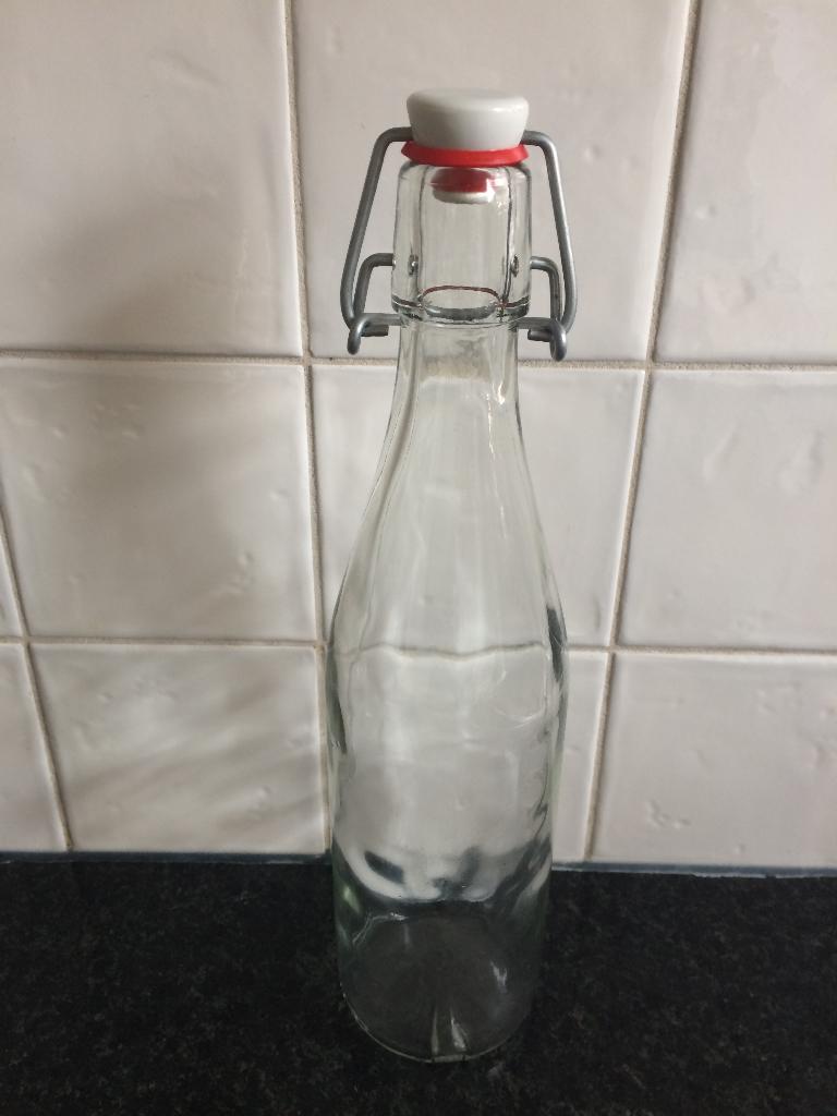 Dille & kamille fles met dop - Nieuw!, Glas of Glazen, Nieuw, Ophalen of Verzenden, Glas